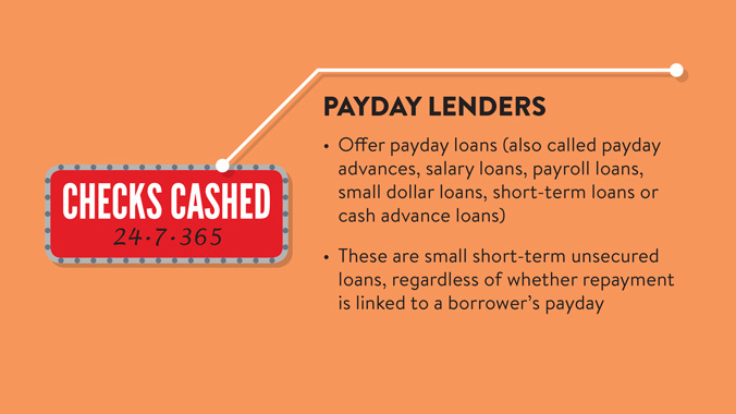 About payday lenders