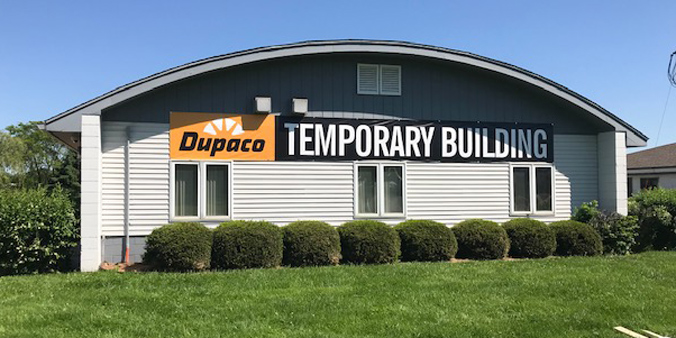 A temporary building next to the current branch will be available for appointments like loan closings, account openings and other face-to-face member services until the lobby reopens later this summer.