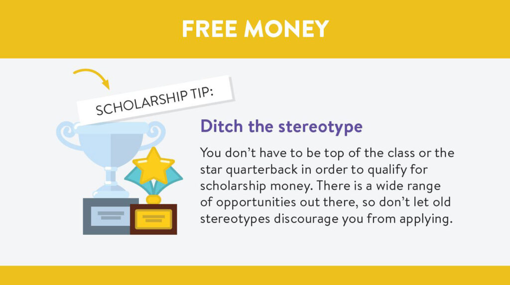 College scholarships: Ditch the stereotype