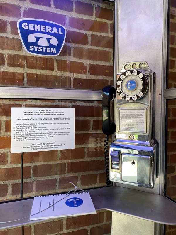 Image of inside the telephone booth