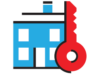 Illustration Of Blue House With Red Key