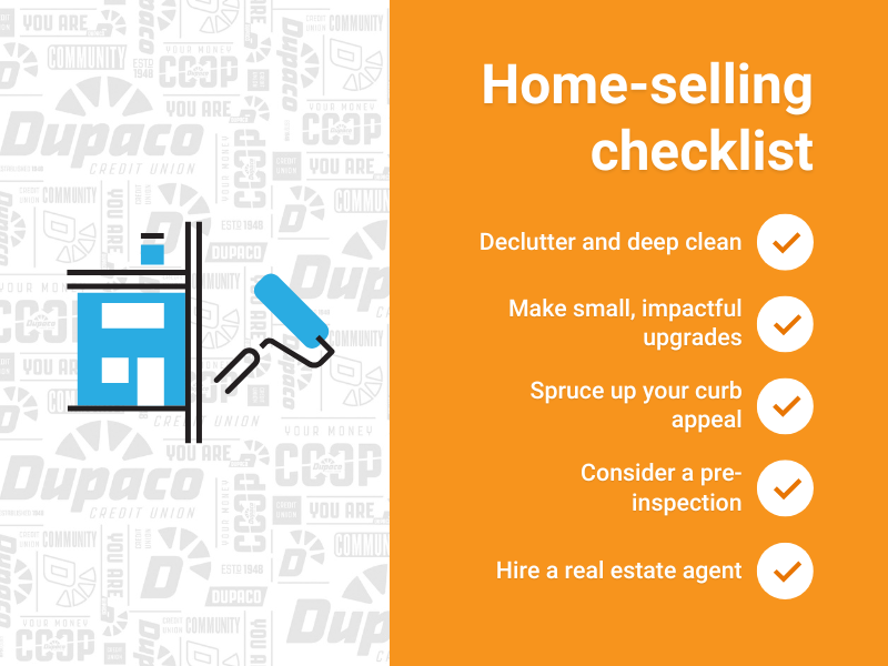 Checklist of tasks to do when selling a home