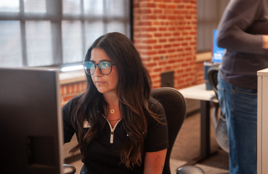 Vanessa Bergmann, senior fraud services specialist, uses advanced technology tools and real-time data to help safeguard member accounts—part of Dupaco’s ongoing commitment to fraud prevention.